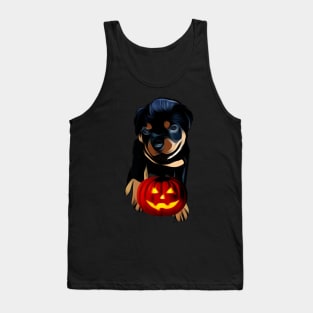 Happy Rottweiler Halloween Tank Top